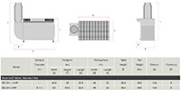 Downdraft Table Dimensions-Standard Size